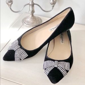 Karl Lagerfeld Paris Velvet Flats